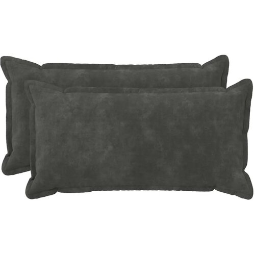  Presvlaka za jastuk 2 kom. HOUTEN Antracit 40 x 80 cm - Dizajn s paspulom Antracit 2 Cijene
