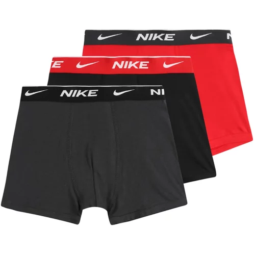 Nike Sportswear Gaće antracit siva / crvena / crna / bijela