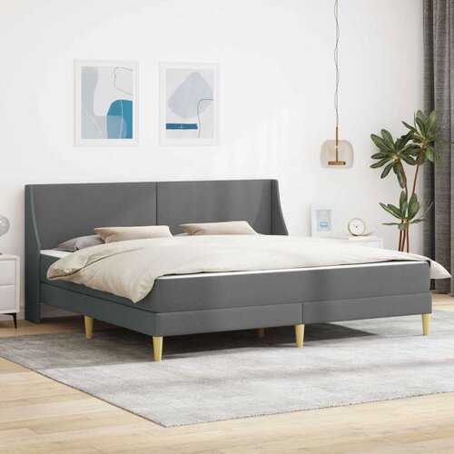  Okvir kreveta s madracem Tamno siva 180 x 200 cm Poliester Cene
