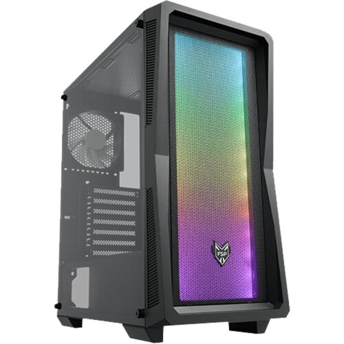 FSP "ATX CMT212A Mid Tower/Tempered Glass side panel/2xUSB3.0/USB2.0/HD Audio/4x120mm fan/Black" Cijene