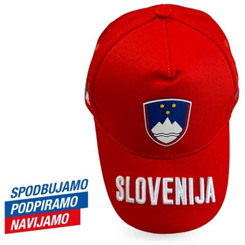 Brez Navijaška kapa s šiltom Slovenija rdeča Cene