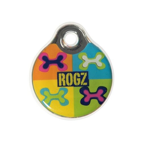 Rogz instant ID Privezak za ogrlice za pse Pop Art, L, 34mm Slike