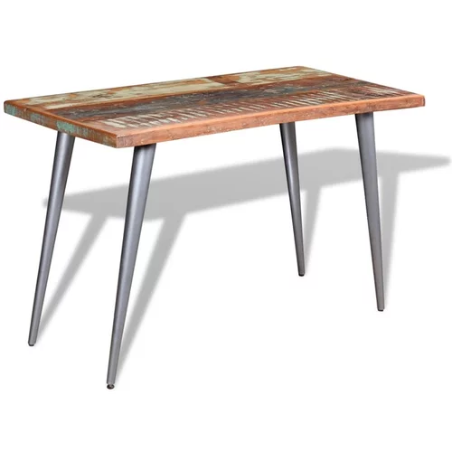  Jedilna miza iz trdnega predelanega lesa 120x60x76 cm