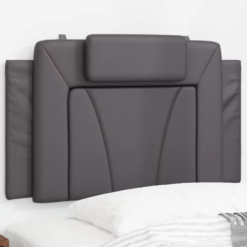 Jastuk za uzglavlje sivi 90 cm od umjetne kože