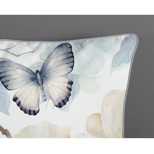 Descanso Bela/zelena enojna/podalj&amp;scaron;ana posteljnina iz bombažnega satena 140x220 cm Adiwanya &amp;ndash; Slike