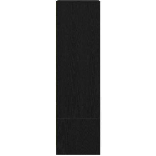 VidaXL Visoka omara črni hrast 29,5x34x119,5 cm inženirski les Slike