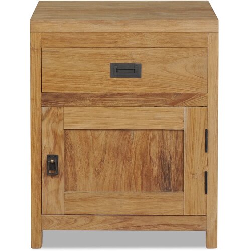 Maison Chic Nočna omarica - Nočna miza iz trdne tikovine 40x30x50 cm, (21688903) Slike