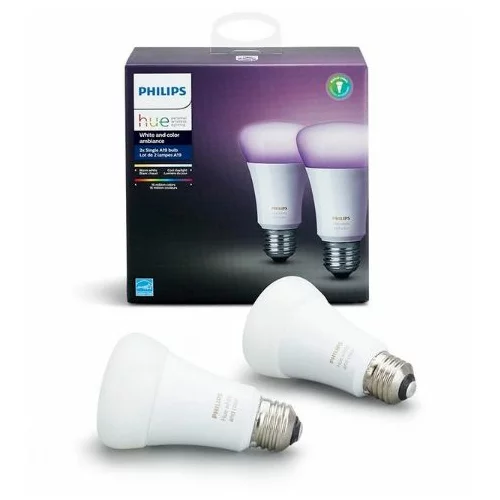 Philips hue Set LED žarulja White & Color Ambiance (E27, 9 W, RGBW, Može se prigušiti, 2 Kom.)