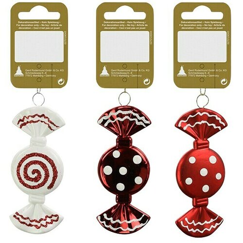  dekorativni privjesak bombon (d x š: 9,5 x 4 cm, plastika, 1 kom.) Cijene