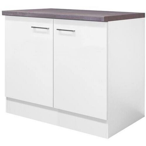 Lesnina-XXXL spodnja omarica za korito neo, bela, siva, &amp;scaron;. 100 cm Slike