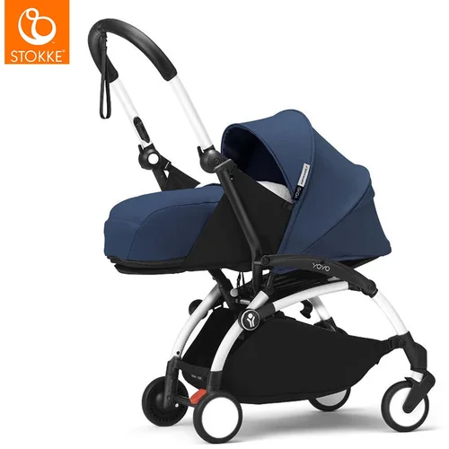 Stokke yoyo³ dječja kolica 0+ navy blue (white frame)