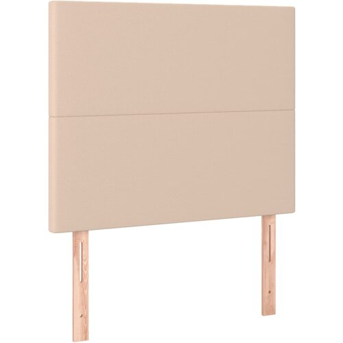 Maison Chic Posteljno vzglavje - Vzglavna omarica 2 kosa kapučino 90x5x78/88 cm umetno usnje, (22077864) Cene