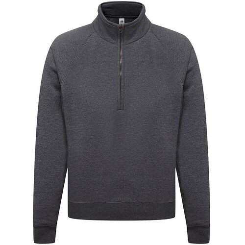Fruit Of The Loom Grey Men's Sweatshirt Zip Neck Sweat Cijene