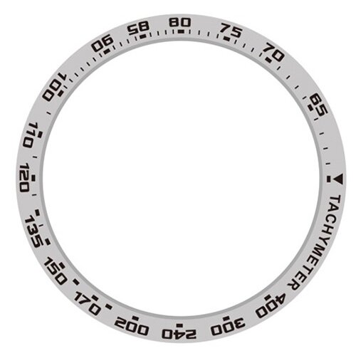 INF združljiv s samsung galaxy watch 5 pro srebrno-črn obroč s časovno skalo 45 mm, (5000090696) Cene
