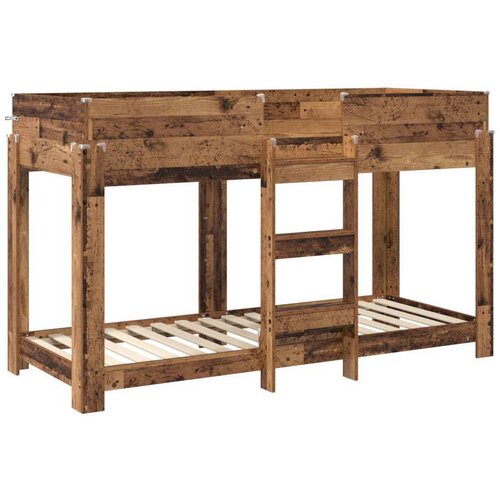  Krevet na kat za djecu Staro drvo 80 x 190 cm Konstruirano drvo Slike