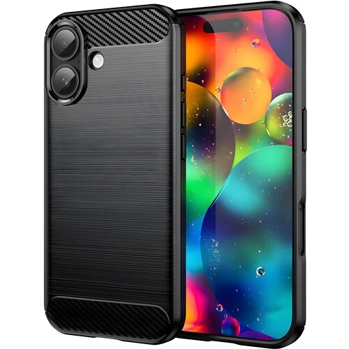 Techsuit Futrola Carbon Shield TPU za Apple iPhone 17 - Crna Cijene