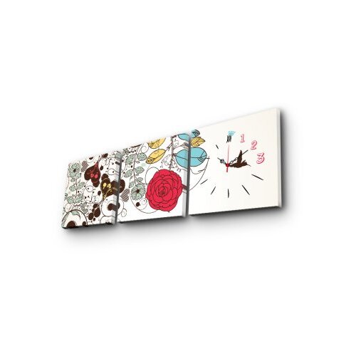 Wallity zidni sat 3P2828CS-4, 90x28 cm, 3 dela Slike