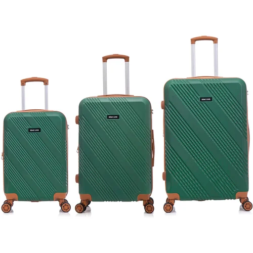 Semiline Unisex's 3-in-1 ABS Suitcases Set T5852-0