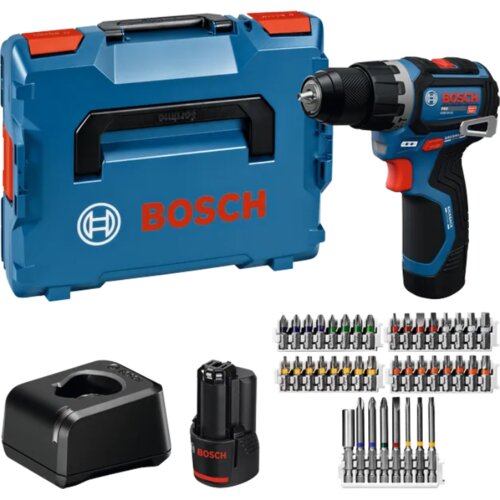 Bosch Professional akumulatorska udarna bu&amp;scaron;ilica-odvijač GSB 12V-32, 32 Nm, set s 2 baterije 2,0 Ah i punjačem u L-BOXX-u Slike