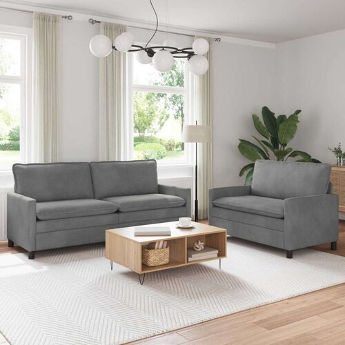  Set sofe 2 pcs Tamnosiva Baršun Cene