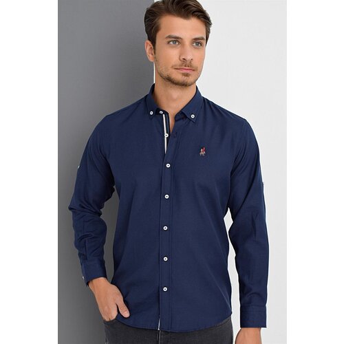 Dewberry G674 MEN&amp;#039;S SHIRT-NAVY-2 Slike