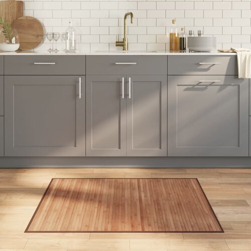 VidaXL Tepih pravokutni prirodni 80 x 100 cm od bambusa Slike