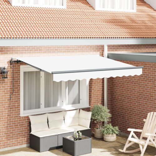  Skrovita tenda Bijela i antracit 350x200 cm 350 x 200 cm Cijene