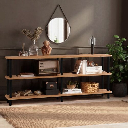 Hanah home Zen - Black BlackAtlantic Pine Bookshelf Cene