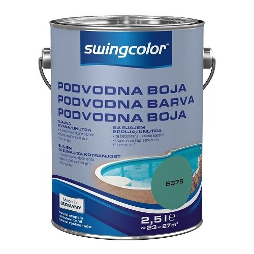 SWINGCOLOR podvodna barva (atlantsko zelena, 2,5 l, za bazene) Slike