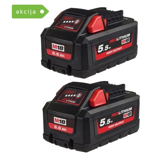 Milwaukee 2x Akumulator 5.5 Ah M18 HB5.5 Cene