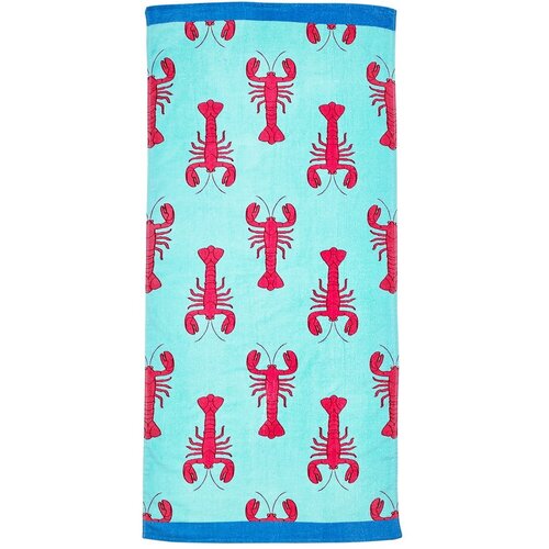 Catherine Lansfield Plavi pamučan ručnik za plažu 76x160 cm Lobster – Cijene