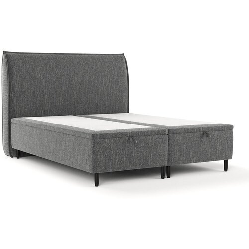 Maison de R&amp;ecirc;ve Sivi tapecirani bračni krevet s prostorom za odlaganje 180x200 cm Pearl &amp;ndash; Slike