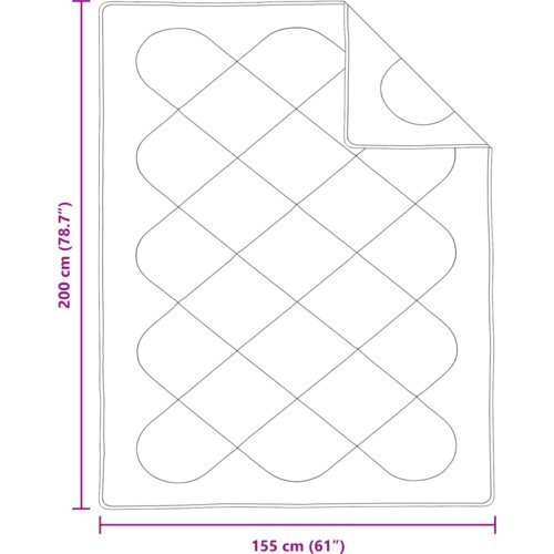  Poplun s jastukom 2 pcs Bijela 155 x 200 cm Mikrofibra Slike