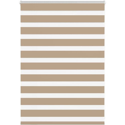 vidaXL Zebra zavesa peščeno rjava 110x100 cm širina blaga 105,9 cm poliester, (5000297738) Cene