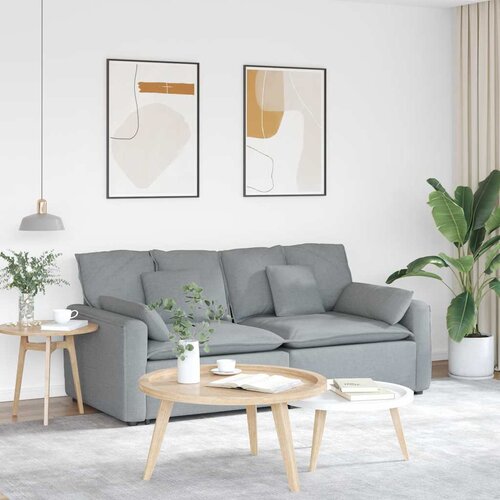  Modularna sofa s jastucima svijetlosiva Slike