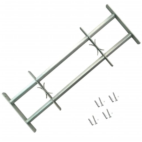 VidaXL Nastavljiva okenska re&amp;scaron;etka z 2 prečkama 500-650 mm Slike