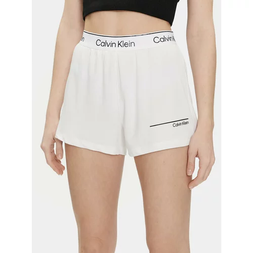 Calvin Klein Swimwear Kratke hlače za na plažo KW0KW02477 Bela Relaxed Fit