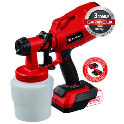Einhell Aku pištolj za farbanje TC-SY 18/60 LI-SOLO crveni Cene