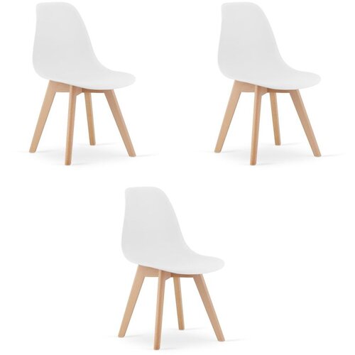  KITO stolica - bijela / prirodne noge x 3 Cijene