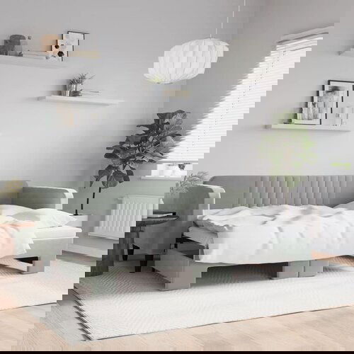 vidaXL Izvlečna dnevna postelja svetlo siva 80x200 cm žamet Cene