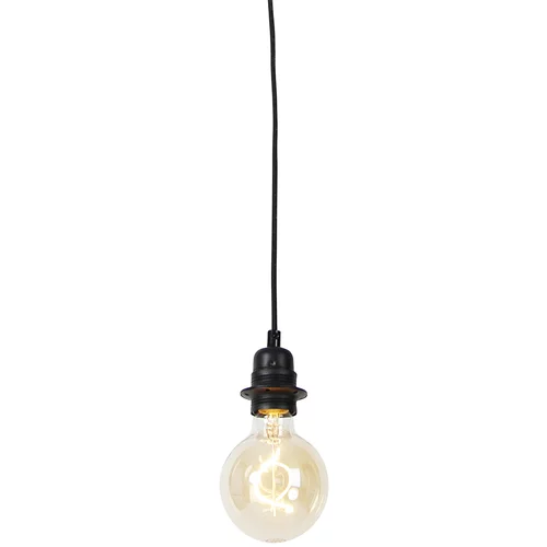 QAZQA Sodobna viseča svetilka črne zatemnitve - Cava Luxe 1