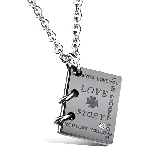 IZMAEL Ogrlica Love Story - Srebrna / Crna Cene