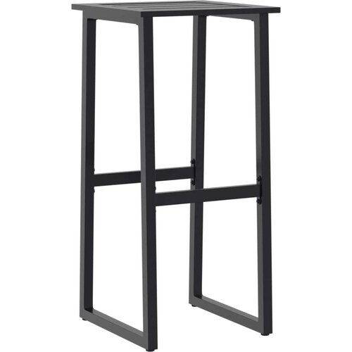 VidaXL barski stolci 4 kom crni 38x38x80 cm od čelika obloženog prahom Slike