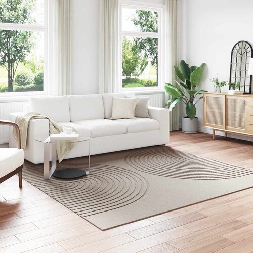  Tepisi za područja Četvrtasti GALATI Bež 240 x 240 cm Poliester Cijene