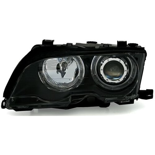 Oem Kristalni farovi Angel Eyes BMW E46 Limuzina (2001-2005), Crni Cene