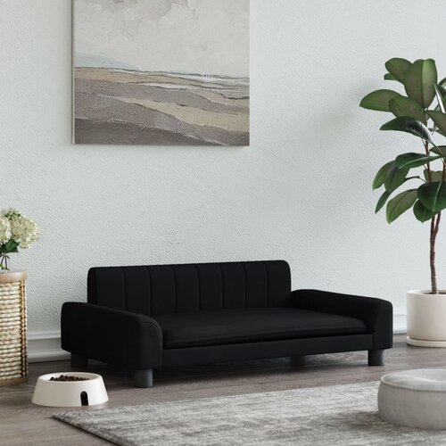 vidaXL Pasja postelja črna 90x53x30 cm blago Cene
