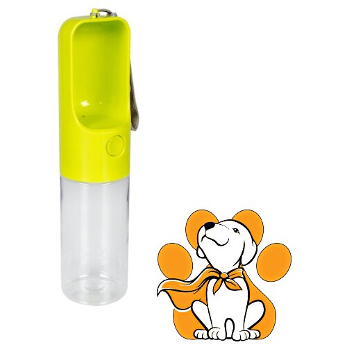 DUVO+ Drinking Bottle 450ml, Putna Pojilica Za Pse i Mačke, Zelena Slike