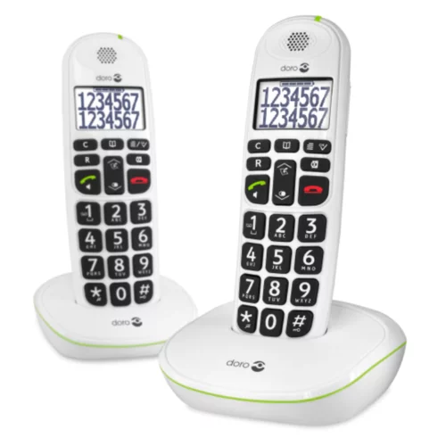 Doro Fiksni telefon Phone Easy 110 2 White Wireless, (20575980)