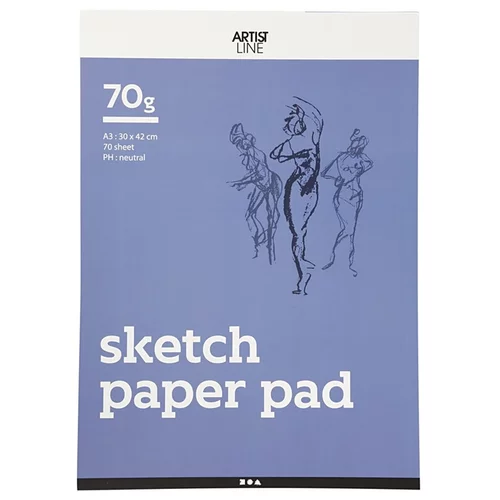  papira za skiciranje A3 - 70 listova  (Blok papir za skiciranje)