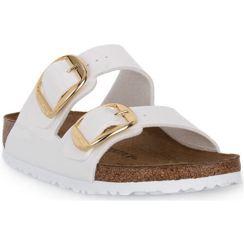 Birkenstock Natikači ARIZONA WHITE PATENT BIG BUCK CAL S Bela Slike